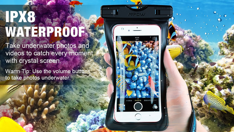 2-Pack Mpow Smartphone Dry Bags, $7 with code 2J4BMZI8